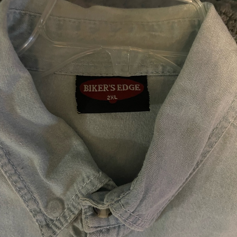 BIKERSEDGE 2010 OCTOBERFEST BIKEWEEK SLEEVELESS BUTTON-DOWN in XXL Vintage - Picture 12 of 17